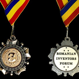 Бронзовая медаль румынских изобретателей за экспозицию КВАРЦЕВАЯ ЖИВОПИСЬ на международном салоне промышленной собственности "АРХИМЕД"  е